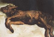 Vincent Van Gogh New-Born Calf Lying on Straw (nn04) oil painting